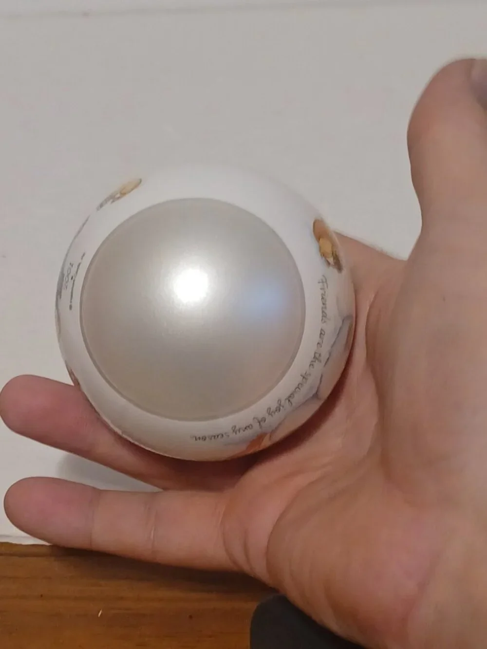 Hallmark Christmas Keepsake Ornament Dated 2001 "WINTER FRIENDS" Glass Ball - Picture 13 of 13